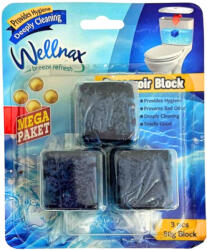 Wellnax Blue Water WC tartályba helyezhető illatosító blokk 3x50g