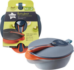 Tommee Tippee Купи за храна с капак и лъжица Tommee Tippee, 2 броя (TT.0128)