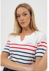 BUDMIL Karcsúsított póló Női S fehér-s. kék (5996408898231)