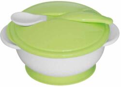 Lorelli Купа с вакуумно дъно и лъжичка Lorelli - Mint Green (10230400006)