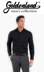 Goldenland slim fit, fekete ing