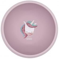 Sassi Силиконова купичка с вакуум Sassi - Sparkly The Unicorn, розова (SSSI0740)