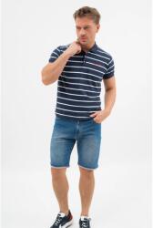 BUDMIL Galléros póló Férfi XXXL s. kék-fehér (5996408910087)