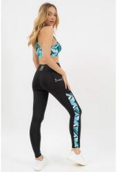 BUDMIL Fitness leggings női L türkiz (5996408903966)