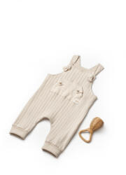 BabyCosy Salopeta cu bretele TeddyBear, BabyCosy, 100% bumbac organic (Marime: 3-6 Luni) (BC-CSY8114-3) - roua