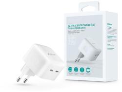 DEVIA EXTREME SPEED SERIES 2x TYPE-C, 35W gyorstöltő (ST366086) Fehér