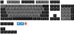 SHARKOON Skiller SAC20 Keycap szett ANSI fekete (114 db) (4044951037445)