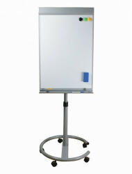 Flipchart tábla OPTIMA mágneses felület gurulós 70x100cm mobil állítható magasság