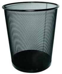  Coș de hârtie cu ochiuri metalice negru 12L (C02936) Cos de gunoi