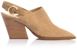 Sante Mules de Piele cu Toc Înalt în Culoare Bej 26-103-63 (26-103-63)