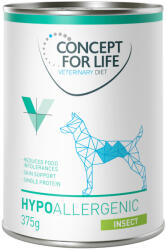Concept for Life 6x375g Concept for Life Veterinary Diet Hypoallergenic rovarok nedves kutyatáp
