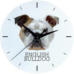 Art-Dog Dekoratív óra Art-Dog, geometriai kutya motívum, 30cm