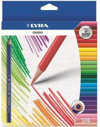 LYRA Osiris, háromszögletű, vékony színes ceruza, 24 színű készlet (2521240(450K24))
