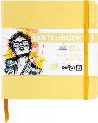Darwi Dfy Скицник 80 14 x 14 cm 140 g Soft Yellow (DF80014140002C)