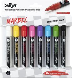 Darwi Marbel Set de markere 2 mm Bright 8 Bucăți (DA0223002K01C)