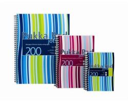 Pukka Pad Spirálfüzet, A6, vonalas, 100 lap, PUKKA PAD "Stripe Jotta