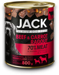 Jack nedves kutyaeledel ragu marha&répa konzerv 8x800g