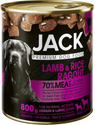 Jack nedves kutyaeledel ragu bárány&rizs konzerv 8x800g