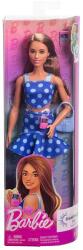 Mattel Barbie: Fashionista stílusos baba kék ruhában vércukormérővel - Mattel (FBR37/HYT97)