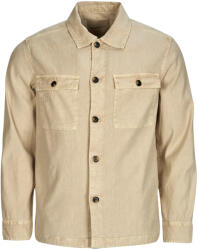 Gant JACHETE TIP CĂMASĂ BĂRBAȚI Jachetele tip cămașă REG COT/LINEN OVERSHIRT Gant Bej EU L