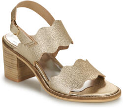 Myma Sandale cu toc 7745MY02-SAND-TRUNCK-PLATIN=7745MYXX-CUIR-FOULONNE-TRUNK-PLATINE Myma Auriu 39