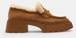 Coach velúr mokaszin Leah Platform - barna Női 40
