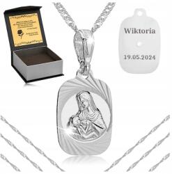 Golden Celebrity Ezüst Női Szingapúri Nyaklánc Medál Gravírozás Nőknek (biżuteria dla niej dziewczyny na 18 urodziny)