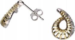 Lovrin Ezüst aranyozott fülbevaló 925 elegáns csiga 2, 10g női ajándék (Lovrin 46987)