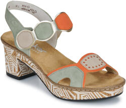 Rieker Sandale cu toc 63876-91 Rieker verde 39