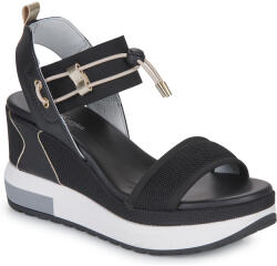 NeroGiardini Sandale cu platformă E307753D-100 NeroGiardini Negru 38