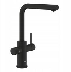 GROHE Minta konyhai csaptelep kihúzható kifolyócsővel phantom black 30590KF0 (30590KF0)