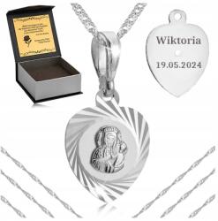 Golden Celebrity Női Ezüst Nyaklánc Medál 925 Gravírozás Ajándék Nagymama Anya Feleség