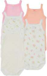 Petit Bateau Body pentru copii 5 BODIES A BRETELLES Petit Bateau roz 3 luni
