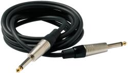 RockCable Hangszerkábel egyenes TS 6.3 mm aranyozott csatlakozó 3 m fekete