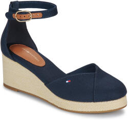 Tommy Hilfiger Sandale cu platformă FLAG CLOSED TOE MID WEDGE ESPAD Tommy Hilfiger albastru 38