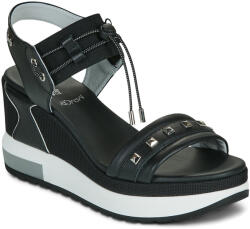 NeroGiardini Sandale cu platformă E616051D-100 NeroGiardini Negru 35