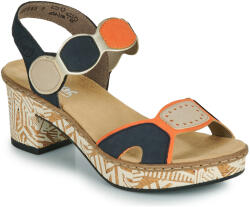 Rieker Sandale cu toc 63876-90 Rieker albastru 38