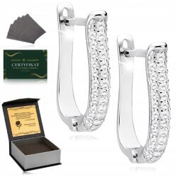 Golden Celebrity Ezüst Női Fülbevaló 925 Klasszikus Angol Ajándék Neki Gravírozás