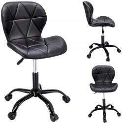 Jumi Gurulós íróasztali szék forgó íróasztal Endo ökobőr fekete JUMIhome (z poduszką nowoczesne)