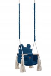  Hinta gyerekeknek, sötétkék színű macis vödör (Huśtawka królik )