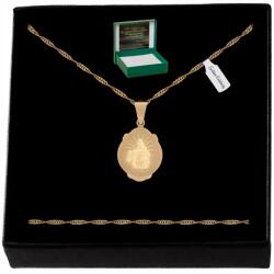 Golden Celebrity Arany Láncos Nyaklánc Medál 925/585 Gravírozás