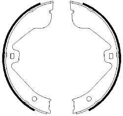 Bosch 0 986 487 705 Fékpofák készlet, fékek