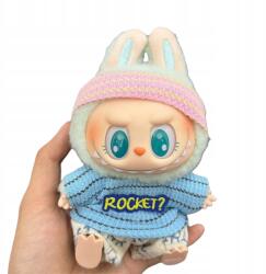  17 cm-es Labubu baba ruhaszett (kalap+felső+nadrág, baba nélkül) (labu-bu A1-467)