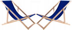 Woodok Fa napozóágy többszínű 2db Kerti strand napozóágy