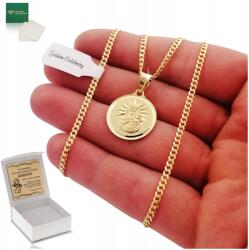 Golden Celebrity Aranyozott Páncéllánc 925-AS Szűzanya Gravírozás (Pamiątka pierwszej I komunii świętej grawer)