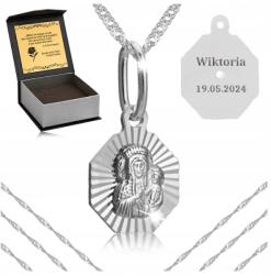 Golden Celebrity Női Ezüst Nyaklánc Szingapúr Medál Szűzanya 925 +gravírozás