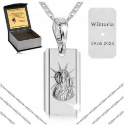 Golden Celebrity Ezüst Szingapúri Nyaklánc Medál 925 Szűz Mária Gravírozás - allegro - 12 750 Ft