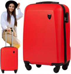 Wings Kabinbőrönd Wings kicsi 55x40x20 kézipoggyász kerekekkel Piros (0125 S WYBÓR KOLORU)