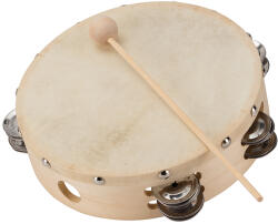 Soundsation ST2R-10 - 10" juharfa csörgődob természetes bőrrel és csörgőkkel - D986D