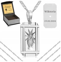 Golden Celebrity Ezüst Nyaklánc Medál 925 Ajándék Kislánynak Áldozásra Gravírozás - allegro - 16 420 Ft